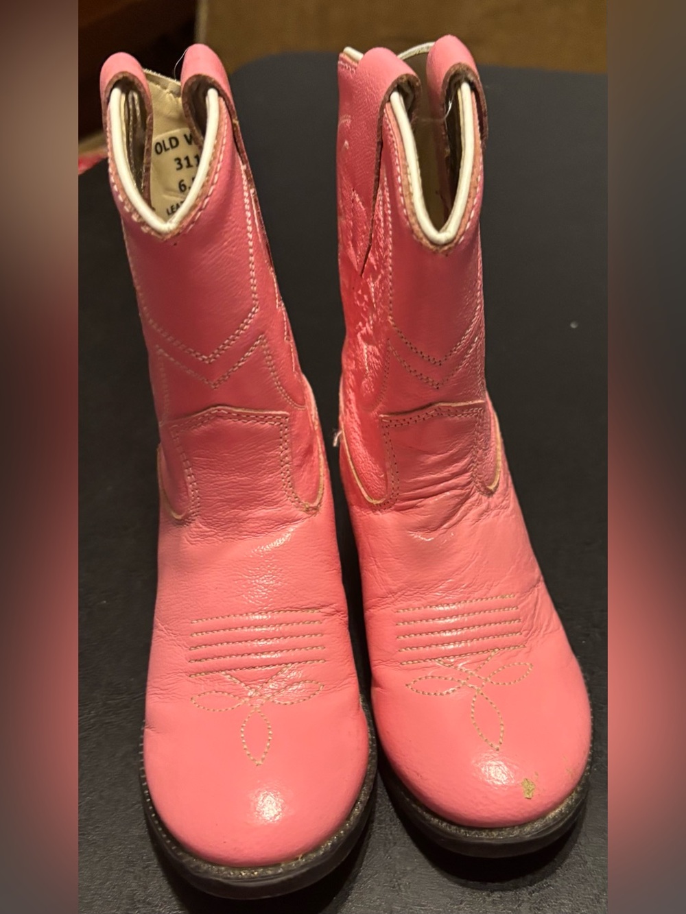 Girls size 6.5D pink cowboy boots